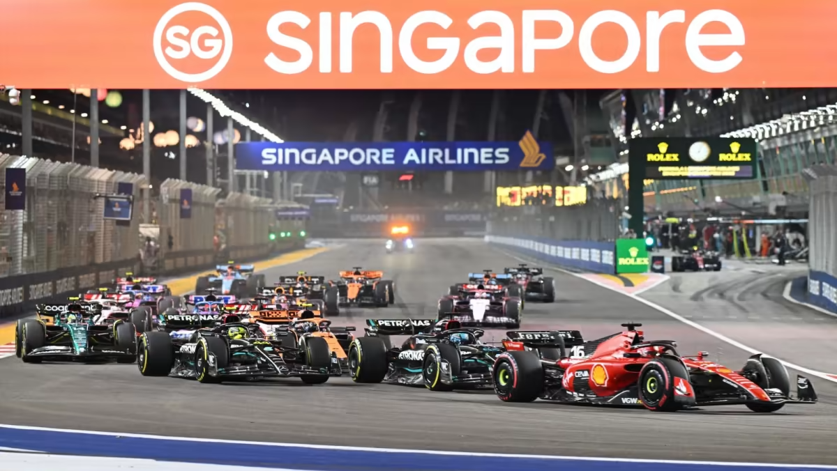 Formula 1 Singapore Grand Prix night race at Marina Bay Circuit